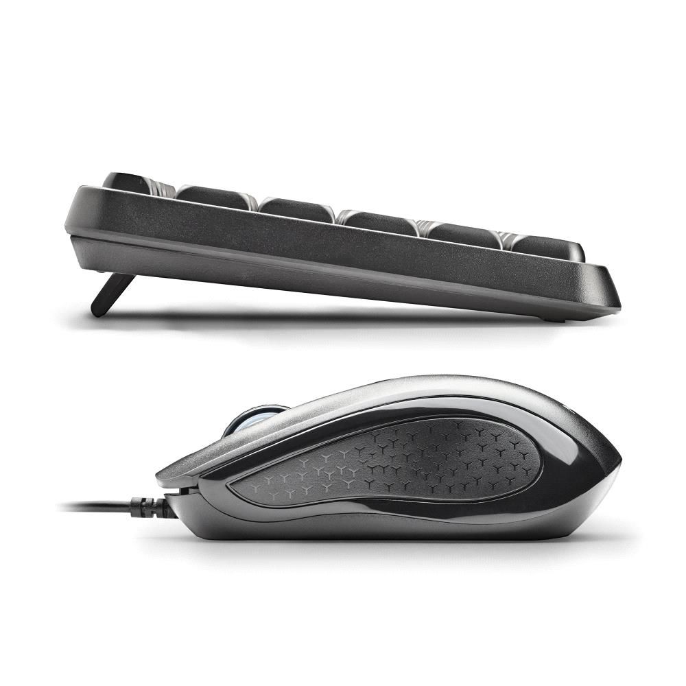 COCOAKITV2SPANISH - Kit Teclado + Rat�n NGS V2 QWERTY USB �ptico Ambidextro 1000dpi Negro (COCOAKITV2SPANISH)