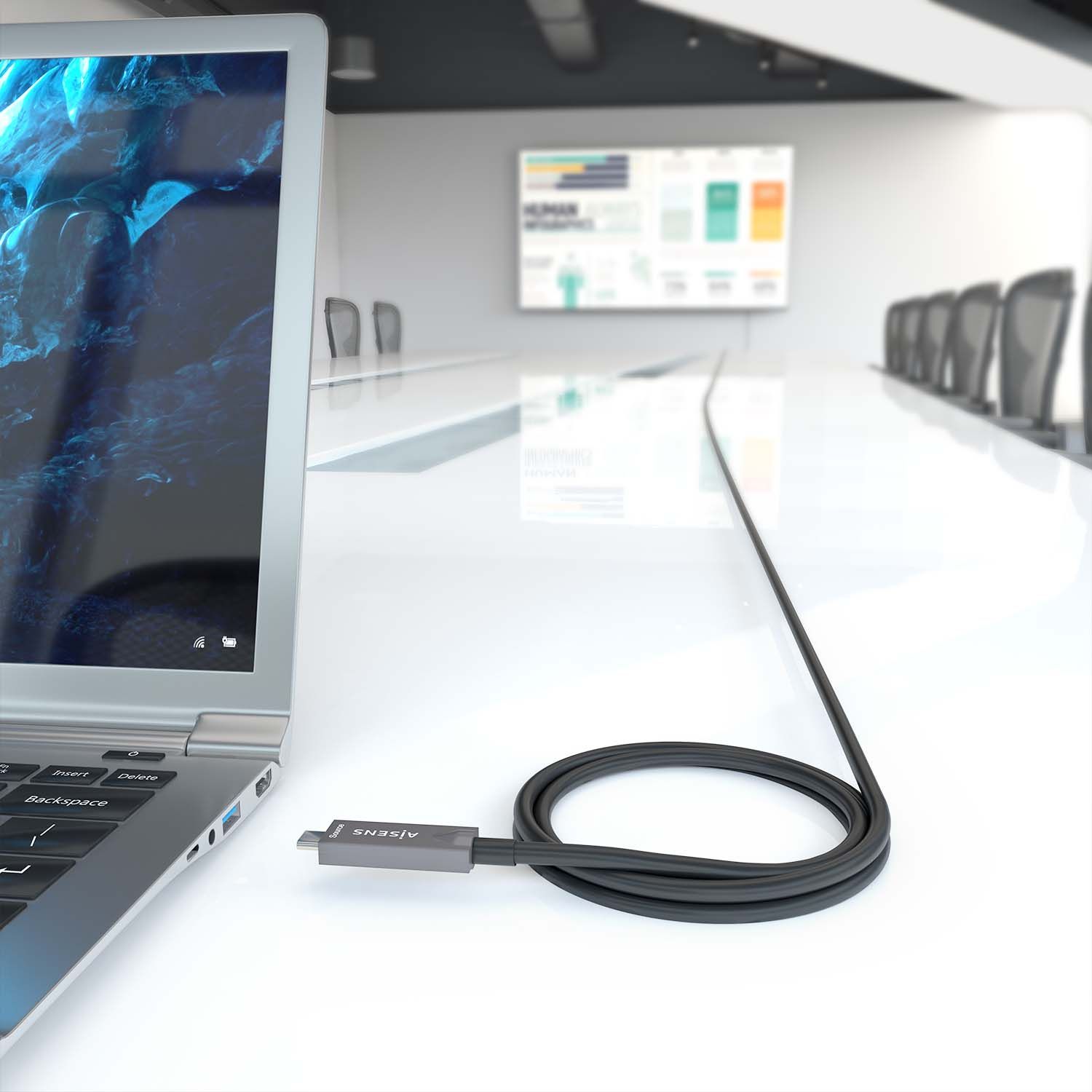 A157-0883 - Cable AISENS USB-C/M a USB-C/M 15m Negro (A157-0883)