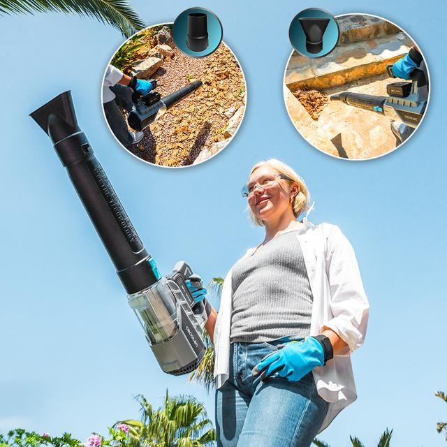 A01_EU01_102510 - Soplador Cecotec AirForce 4000 Bazooka Turbo, alta potencia. Bater�a 21V. Motor sin escobillas, Brushless. Tecnolog�a Xmotor. Velocidad hasta 200km/h. Volumen hasta 740 m�/h. Funci�n turbo.(A01_EU01_102510)