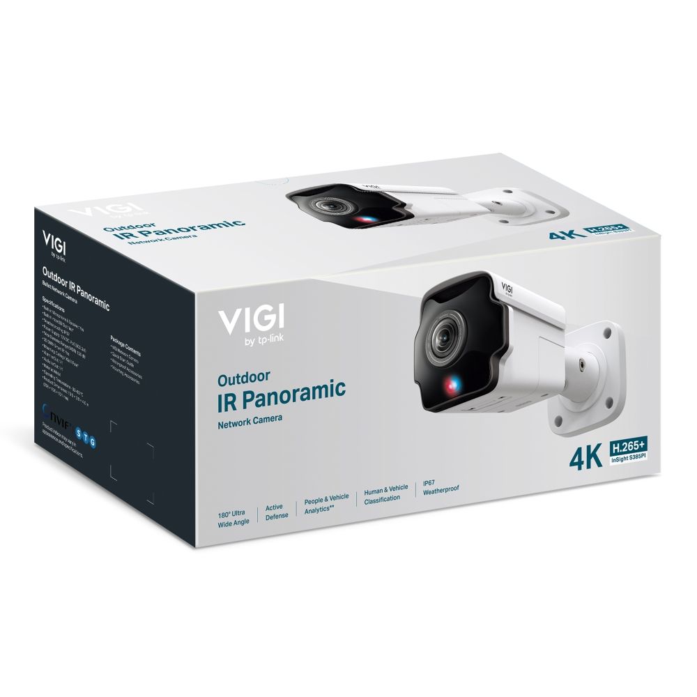 INSIGHT S385PI - C�mara IP TP-Link VIGI Bullet 8mp 4K Sensor CMOS Micr�fono/Altavoces Integrados1xRJ45 Ethernet PoE IP67 IK10 Visi�n Nocturna Exterior Pared Blanca (InSight S385PI)