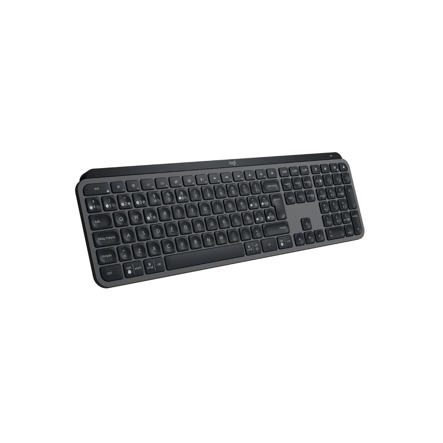 LOG-TEC MX KEYS S BK - Teclado Logitech MX Keys S Diestro LED QWERTY Bluetooth Negro (920-011577)