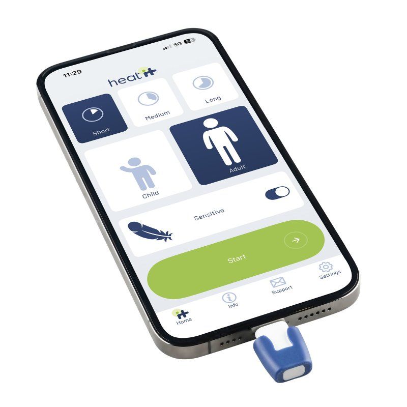 010_00575-0 - Dispositivo Heat it alivia picaduras de insectos, recargable por Usb-C, funciona s�lo con calor concentrado 51�, ajustable desde la app, 12modos. (010_00575-0)