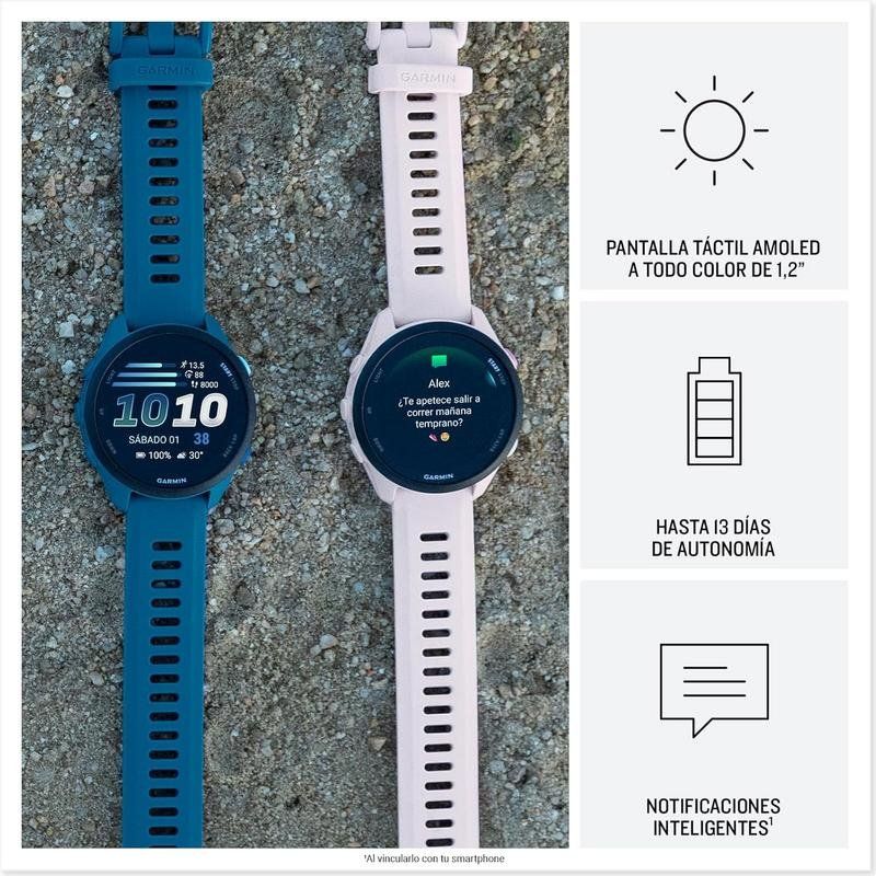010-04307-00 - Smartwatch Garmin Forerunner 70 AMOLED Color T�ctil 1.2? 30.4mm 512Mb Bluetooth GPS Cuerpo Negro Correa Silicona Negra (010-04307-00)