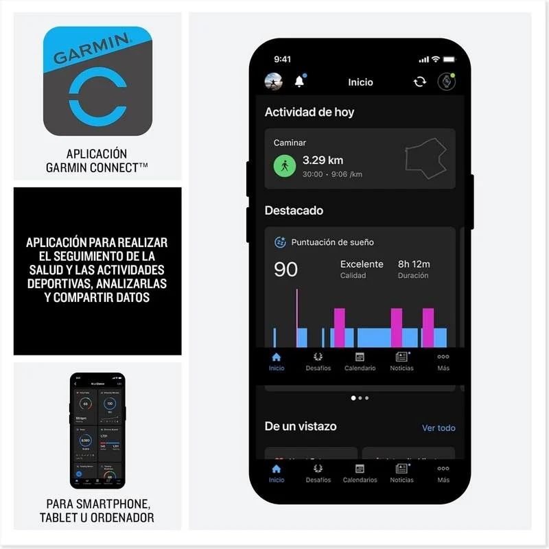 010-04307-02 - Smartwatch Garmin Forerunner 70 AMOLED Color T�ctil 1.2? 30.4mm 512Mb Bluetooth GPS Cuerpo Amarillo Correa Silicona Amarilla (010-04307-02)