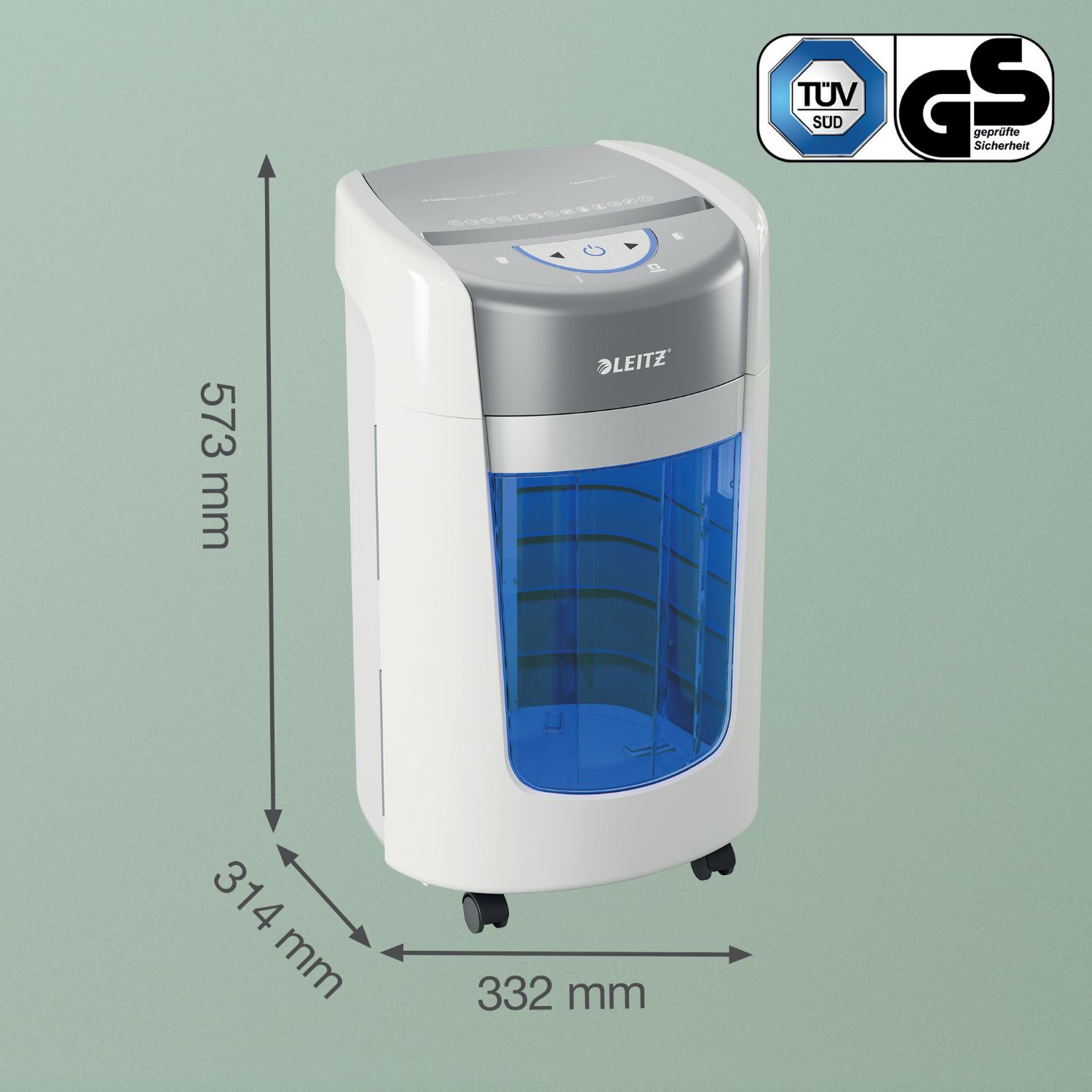 8358-00-00 - Destructora Leitzs OptiMax Small Office P-5 con Tecnolog�a de Giro de la Papelera, Capacidad 15L. (8358-00-00)
