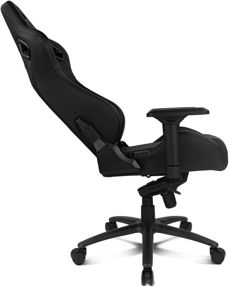 DR600BK - Silla Drift Gaming Deluxe XL. Soportar hasta 150 kilos. Uso continuado para jugar o trabajar. Reclinable hasta los 135�. Ruedas silencios. Negra (DR600BK)