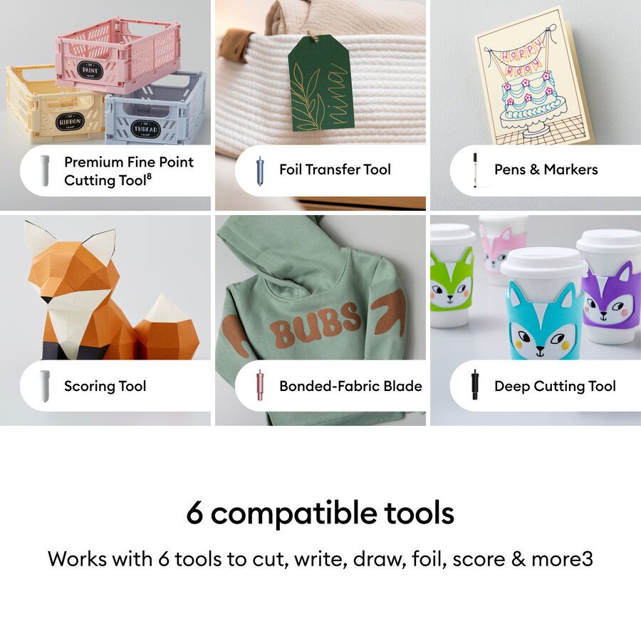 2012405 - Maquina Cricut Explore 5 Essentials Bundle. M�quina de corte inteligente para manualidades y personalizaci�n. Doble punta(2012405)