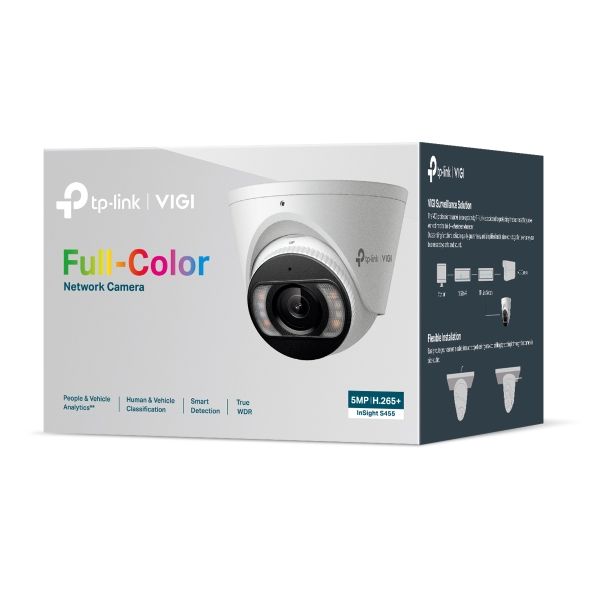 InSight S455(2.8MM) - C�mara IP TP-link de Techo, tipo Turret, Exterior, 5mp FullColor. Vision nocturna. Detecci�n de movimiento. (INSIGHT S455 2.8MM)