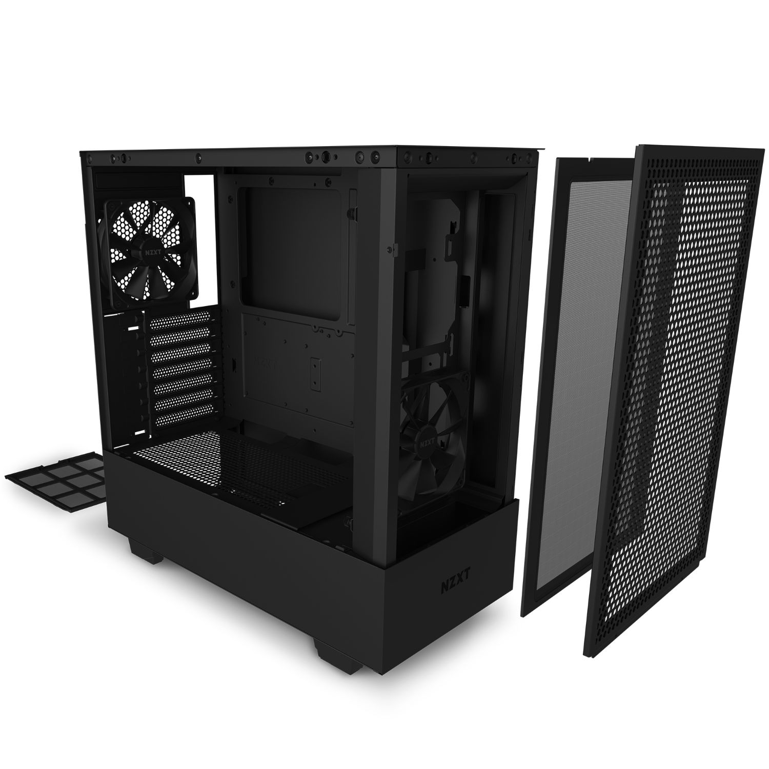 CC-H52FB-01 - Caja PC NZXT H510 Flow Ventana Lateral de Cristal Templado 120mm 1xUSB-A 1xUSB-C ATX mATX Mini-ITX Negra (CC-H52FB-01)