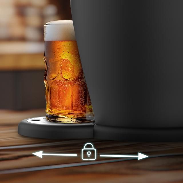 A01_EU01_100008 - Grifo Dispensador CECOTEC BeerFlow 5000, de cerveza, 60W que mantiene la temperatura de 3C a 6C, compatible con barriles universales presurizados de 5L, asa y bandeja recogegotas extrables, y pies antideslizantes para mayor estabilidad(A01_EU01_100008)