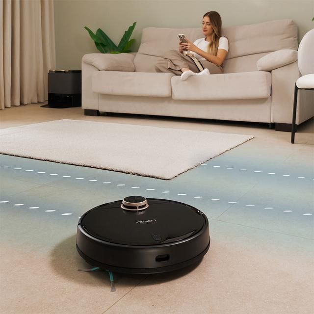 A01_EU01_100828 - Robot Aspirador CECOTEC Conga 13090 Spin Revolution Home&Wash, Base 4 en 1. Cuenta con tecnologa lser (A01_EU01_100828)