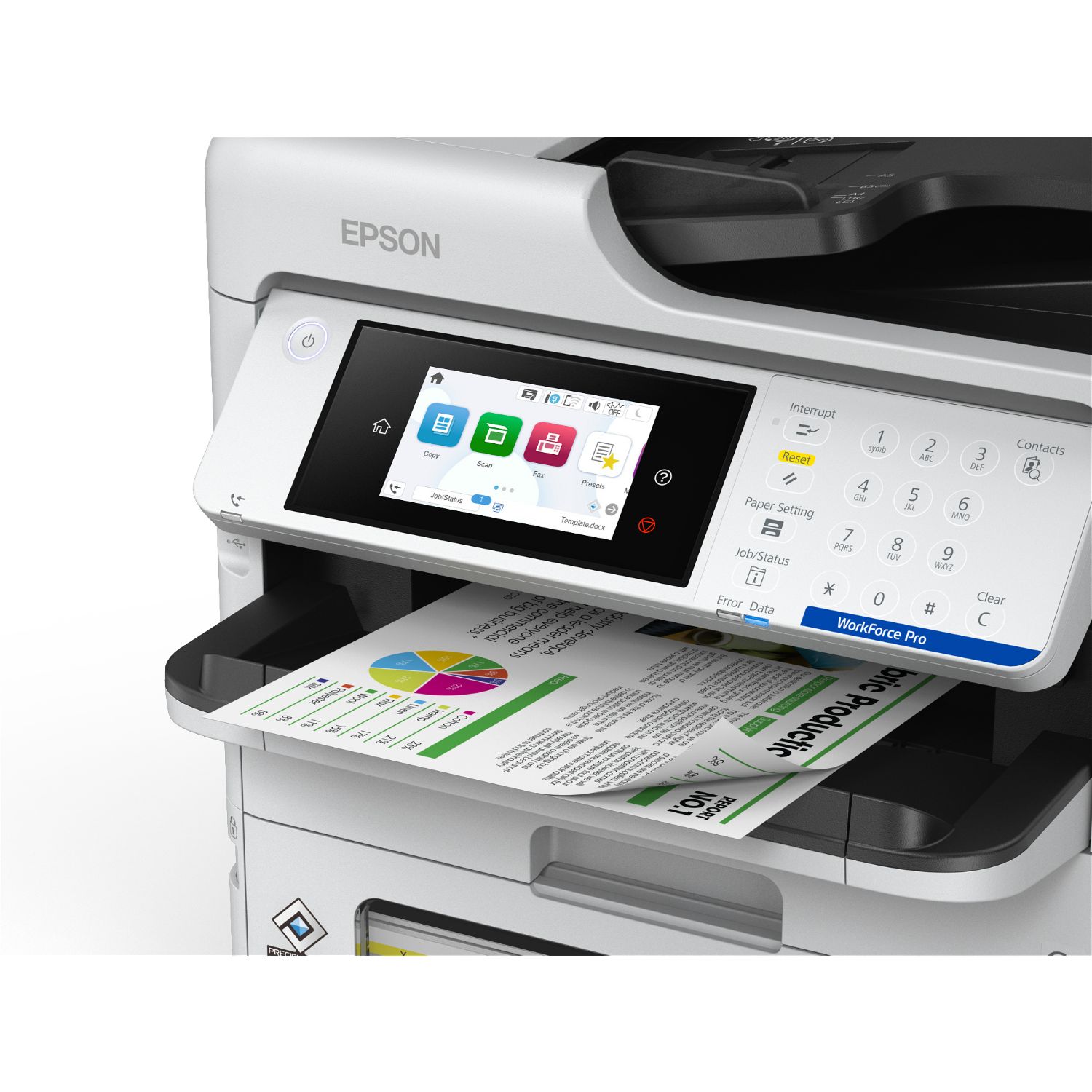 C11CK19401 - Multifuncin Epson WorkForce Pro EM-C800RDWF A4 Color USB 2.0 WiFi Ethernet GbE Impresin Mvil Fax Dplex Blanca (C11CK19401)