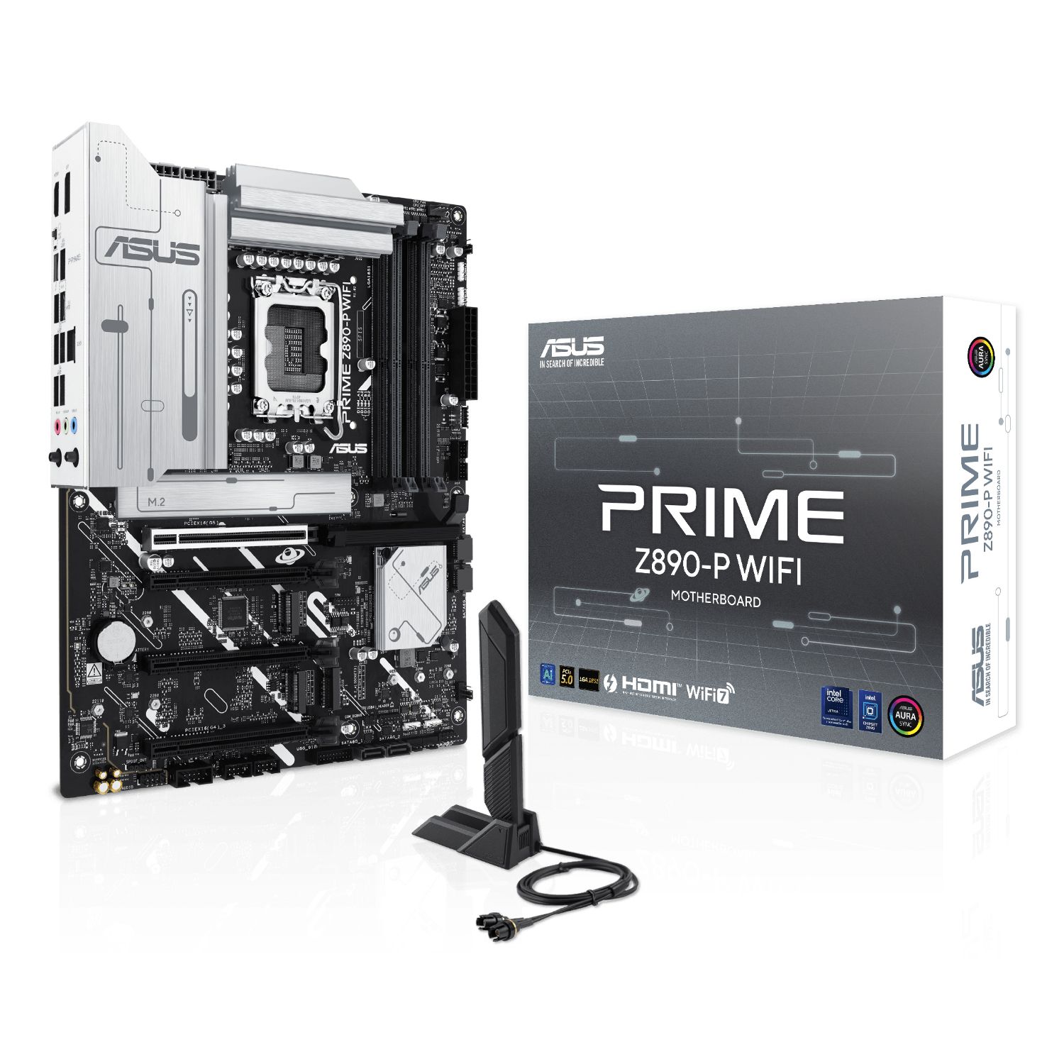 90MB1I70-M0EAY0 - Placa base ASUS PRIME Z890-P WIFI: (1851) 4DDR5 M.2 SATA3 PCIe USB-A/C DP HDMI 7.1 ATX WiFi 7 Bluetooth 5.4 Ethernet 2.5GbE