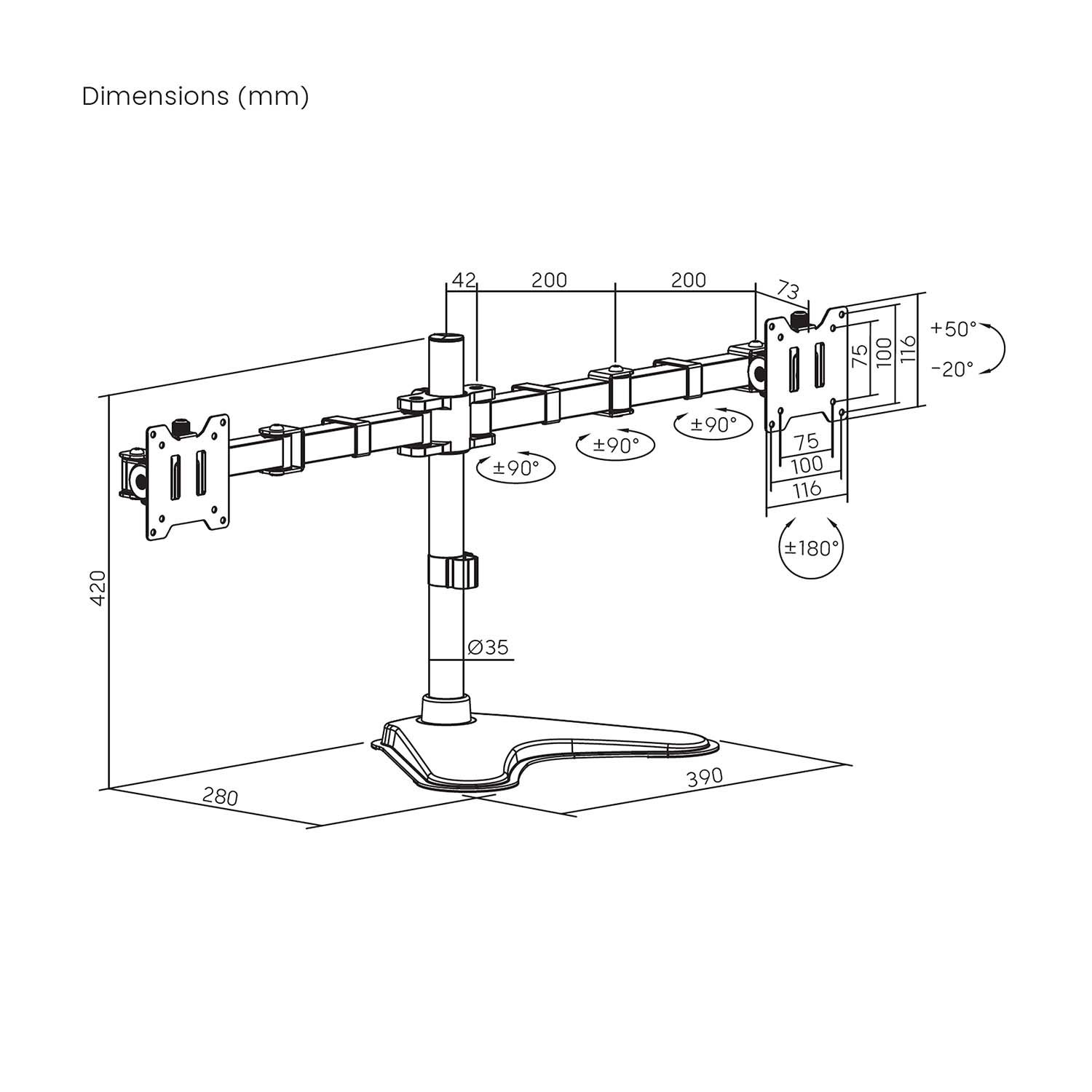 DT35TSR-361 - Soporte de Mesa AISENS 17