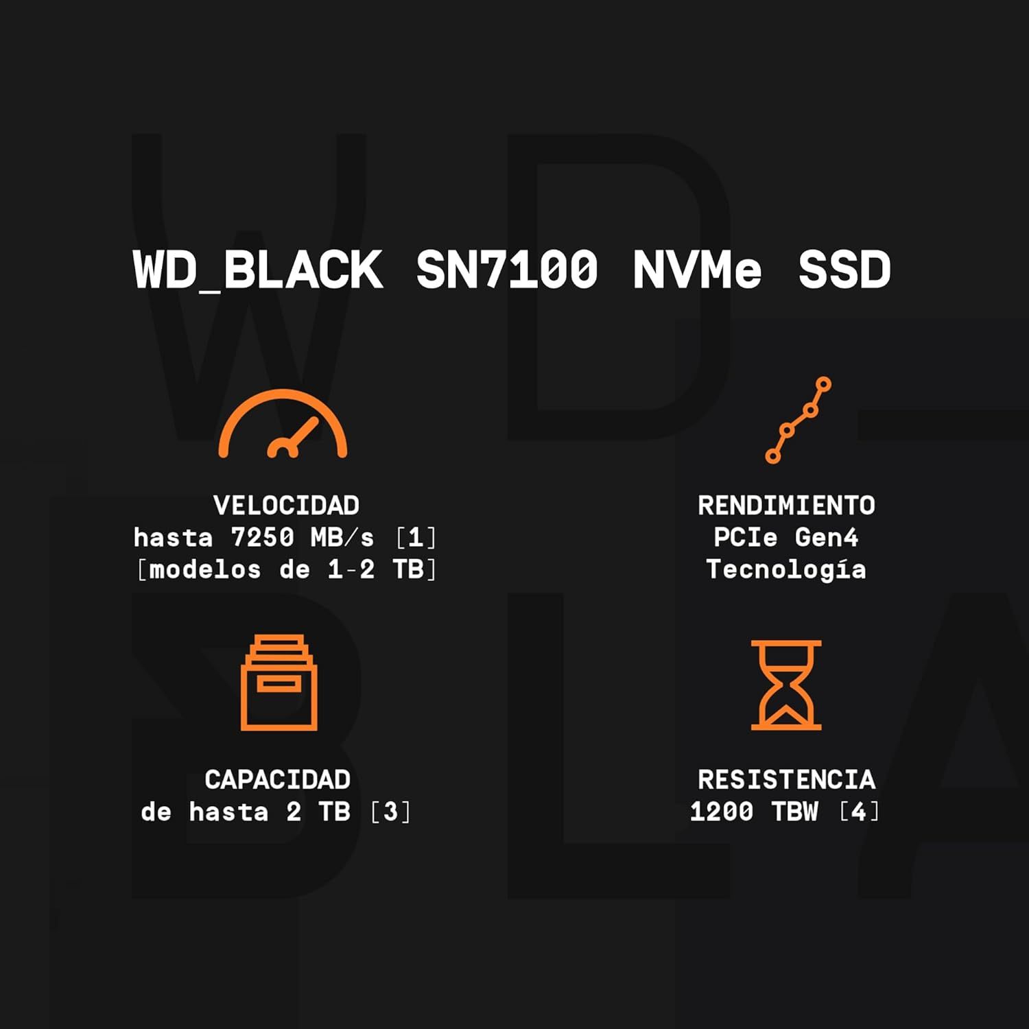 WDS200T4X0E - SSD WD Black SN7100 M.2 2Tb (WDS200T4X0E)