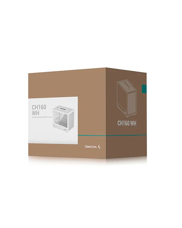R-CH160-WHNGI0-G-1 - Semitorre DEEPCOOL CH160 mini-ITX 120mm Blanca (R-CH160-WHNGI0-G-1)