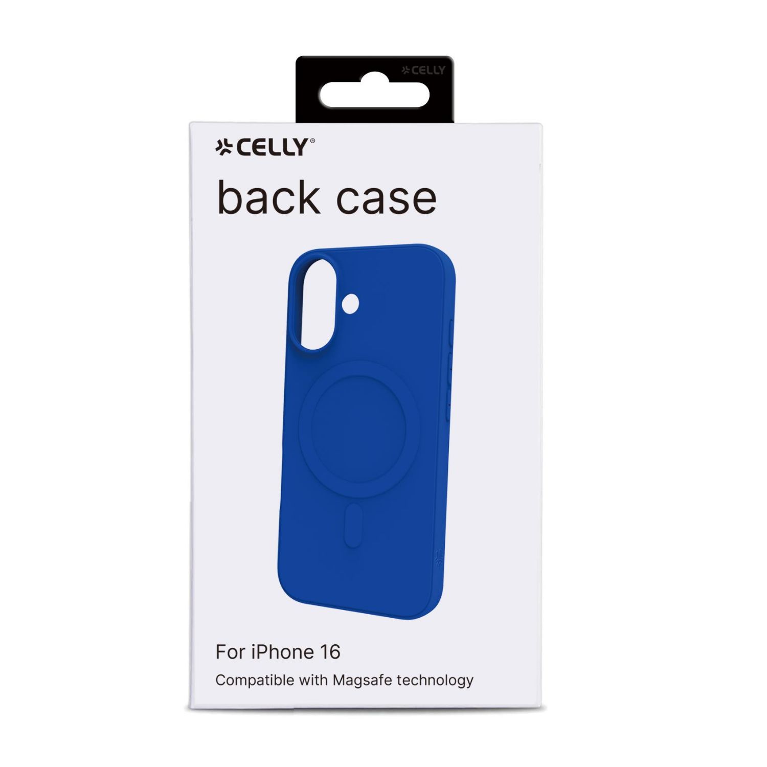 CROMOMAG1112BL - Funda CELLY CromoMag iPhone 16 Compatible con Tecnologa MagSafe Azul (CROMOMAG1112BL)