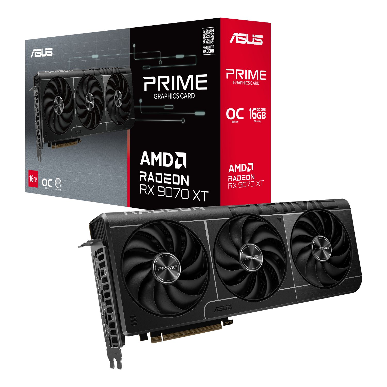 90YV0L71-M0NA00 - Asus Prime Radeon RX9070 XT OC 16Gb DDR6 (90YV0L71-M0NA00)