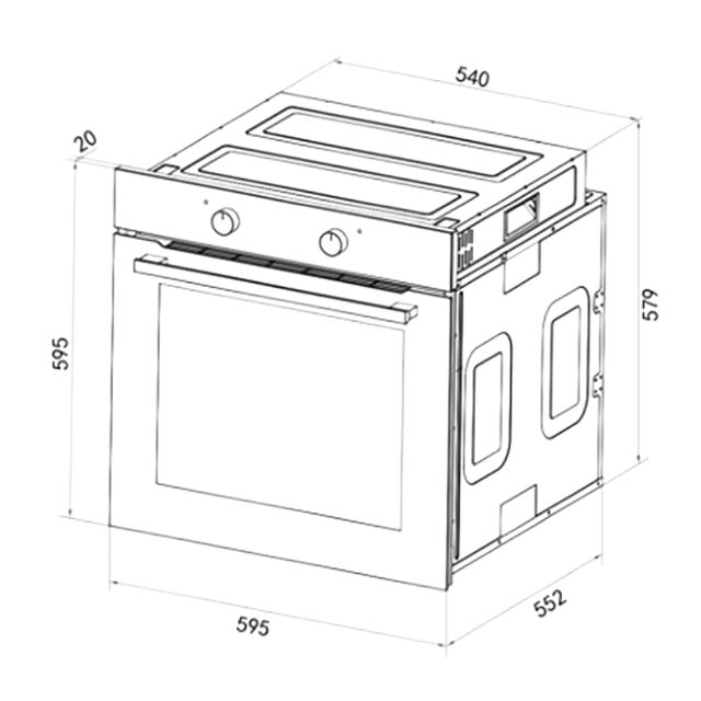 04720 - Horno CECOTEC Bolero Hexa C126001 A 77L 2800W (04720)