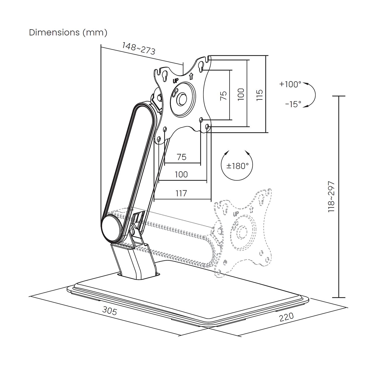 DT32TSR-373 - Soporte Mesa AISENS 17