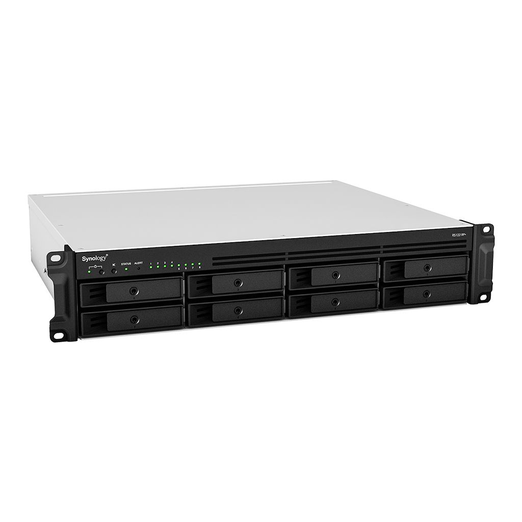 RS1221RP+ - Servidor NAS Synology RackStation Ryzen V1500B 4Gb USB-A RJ45 Ethernet GbE 2U DiskStation Manager Negro (RS1221RP+)