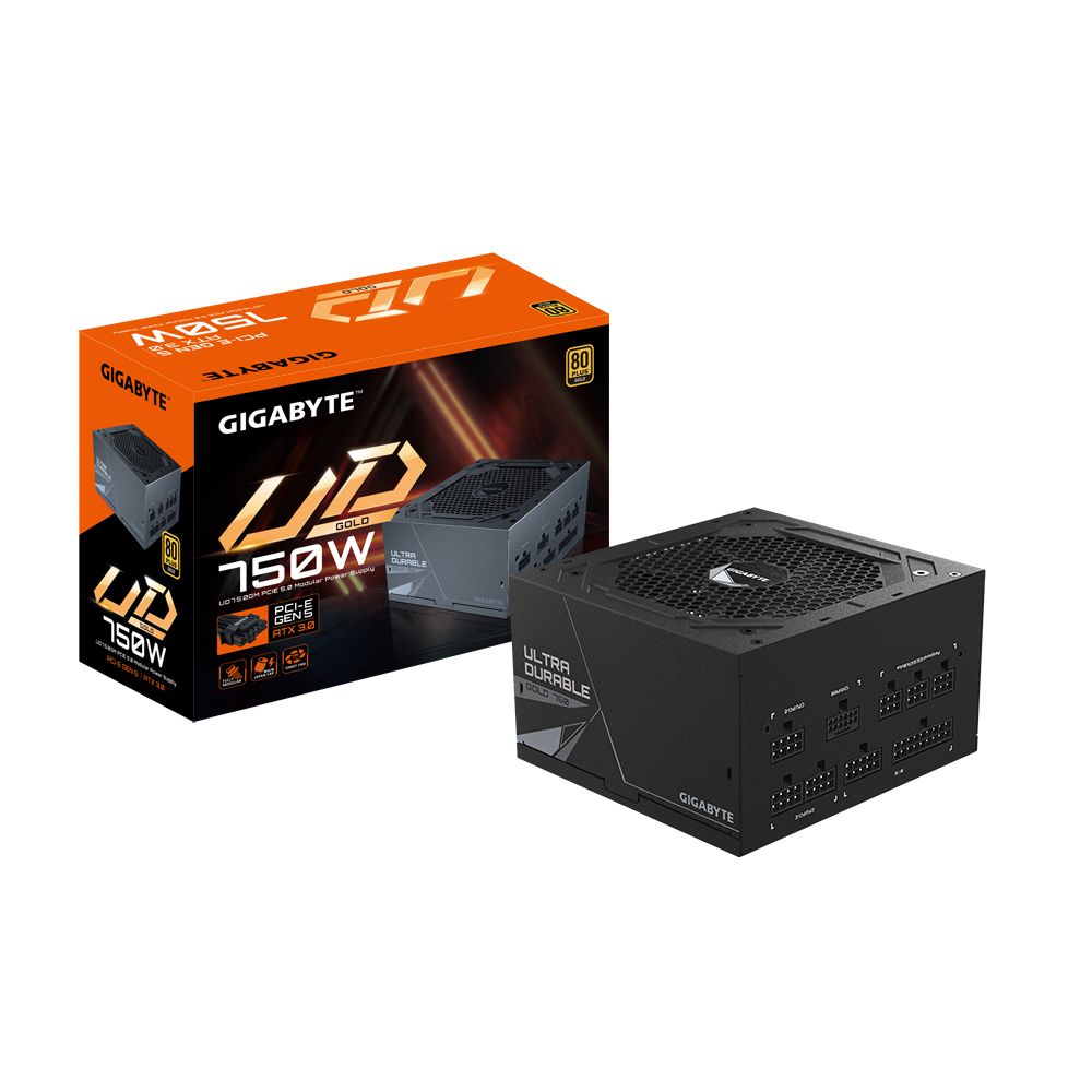 GP-UD750GM PG5 - Fuente GIGABYTE ATX 750W 12cm Modular 80+ Gold Negra (GP-UD750GM PG5)