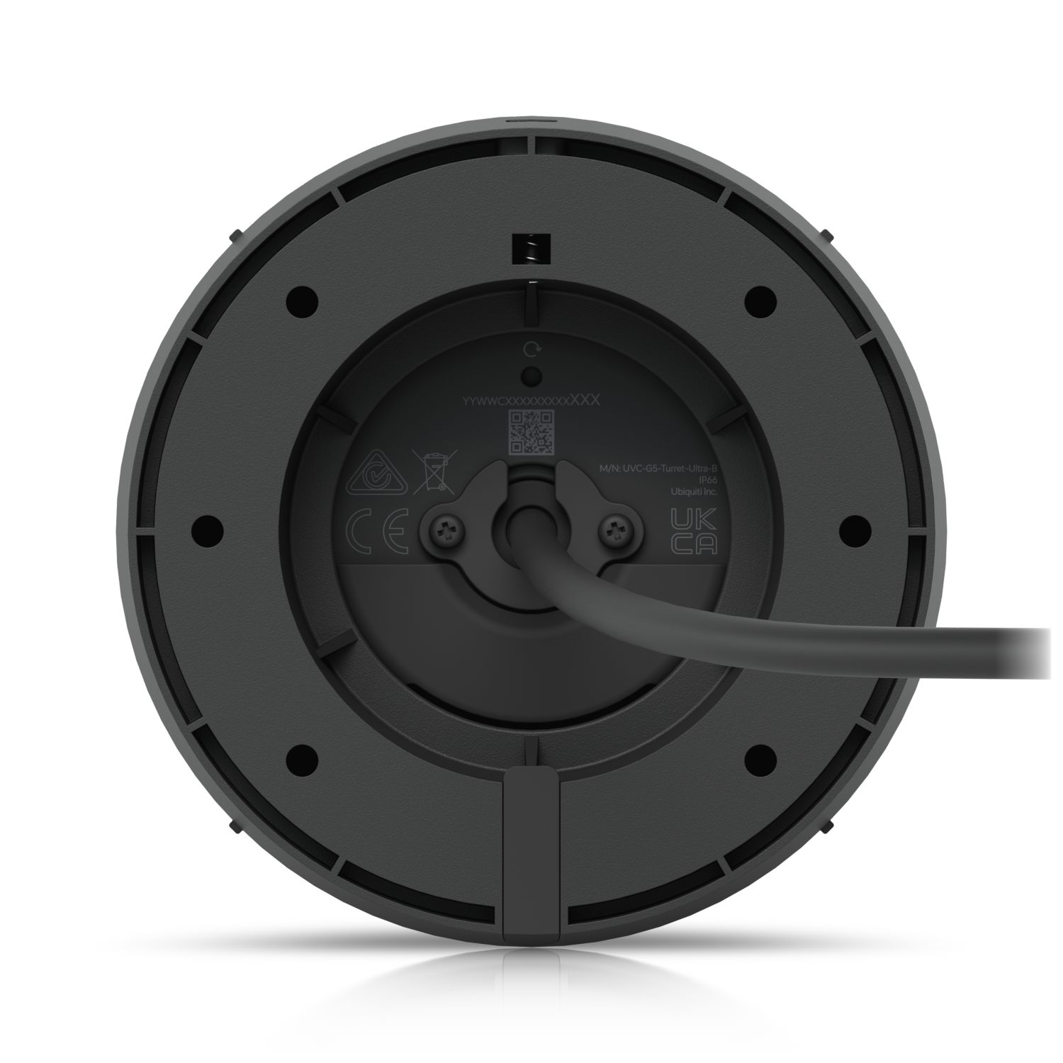 UVC-G5-TURRET-ULTRA-B - Cmara IP Ubiquiti 2K HD 4mp, ngulo visin ultraamplio 102,4, infrarrojos 30m, deteccin eventos IA, micrfono integrado, conexin y alimentacin PoE, Negro. (UVC-G5-TURRET-ULTRA-B)