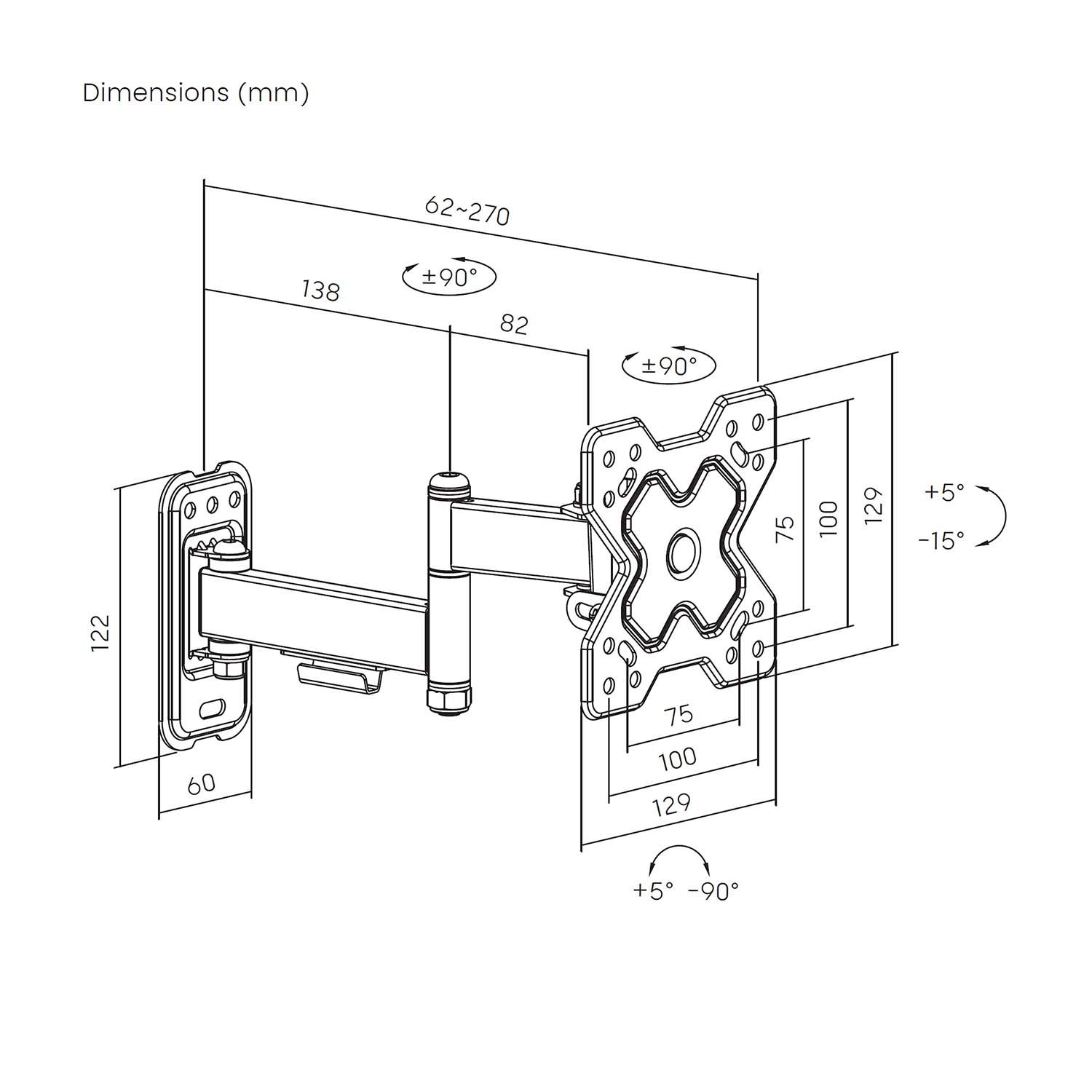 WT32TSR-381 - Soporte de Pared Aisens 13