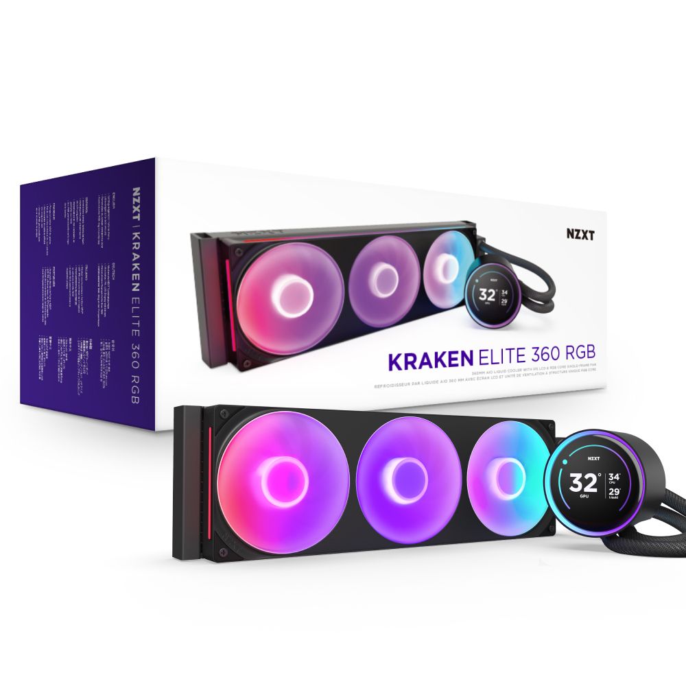 RL-KR36E-B2 - Refrigeracion Liquida NZXT Elite 360 RGB, LCD 2.72