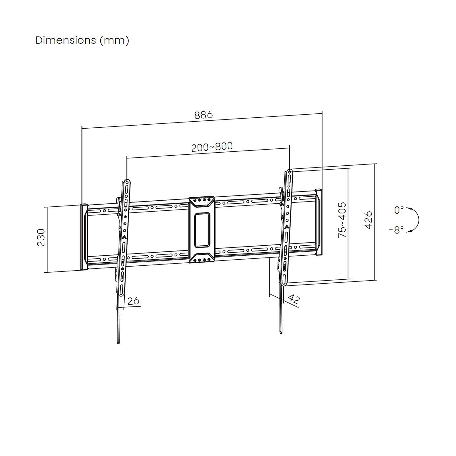 WT100T-367 - Soporte de Pared Aisens 43