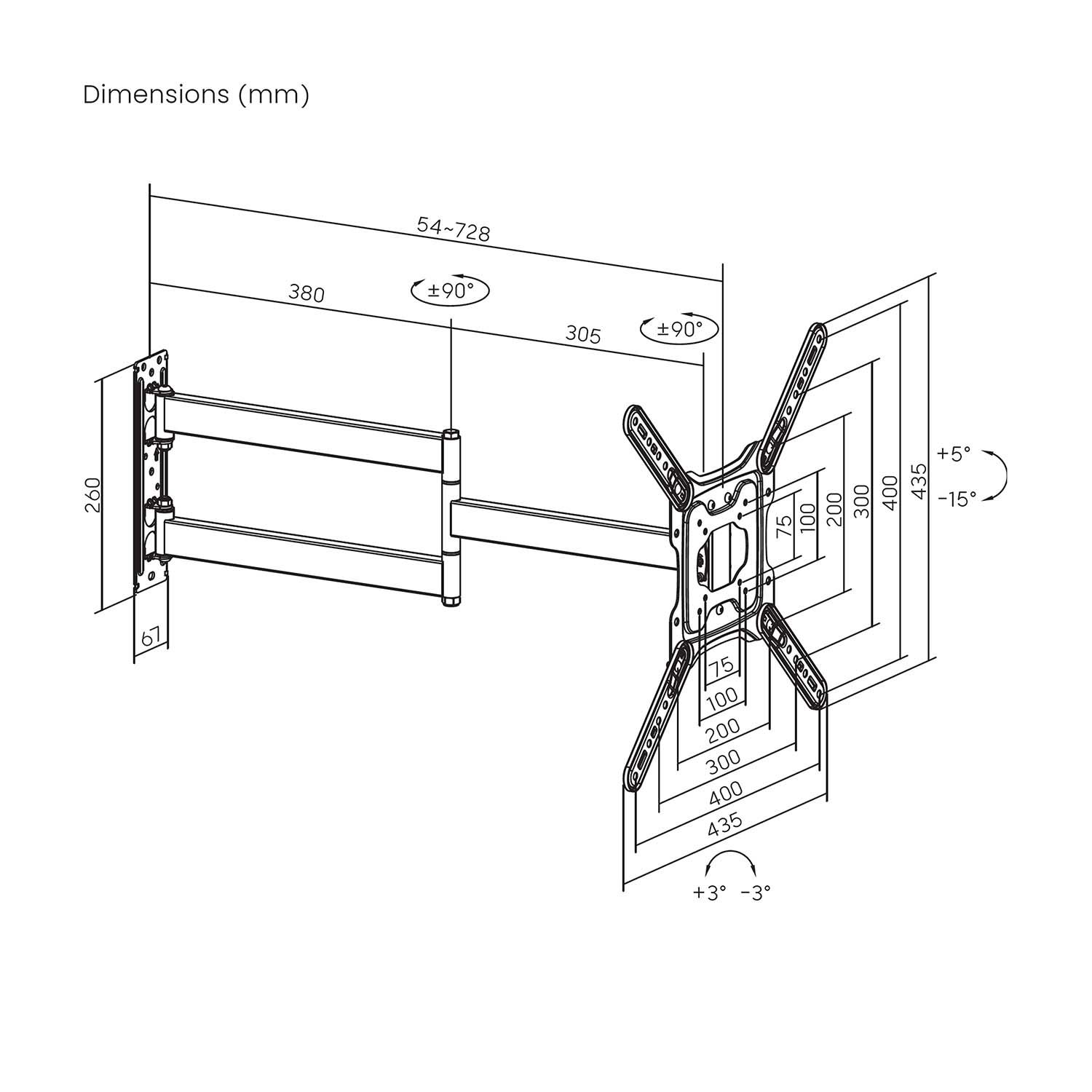WT65TSLE-383 - Soporte de Pared Aisens 23