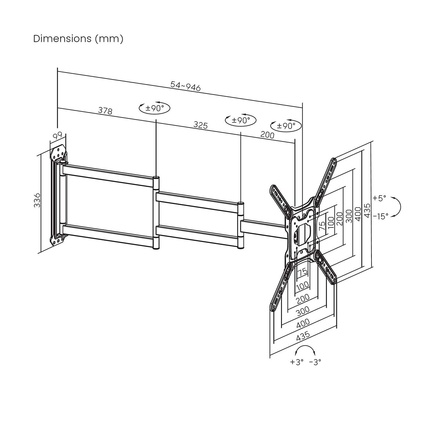 WT65TSLE-385 - Soporte de Pared Aisens 23