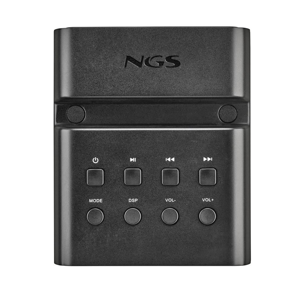 SKYCHARMPRO - Torre de Sonido NGS 50W Micrfono Bluetooth 5.4/USB Entrada Auxiliar Negro (SKYCHARMPRO)