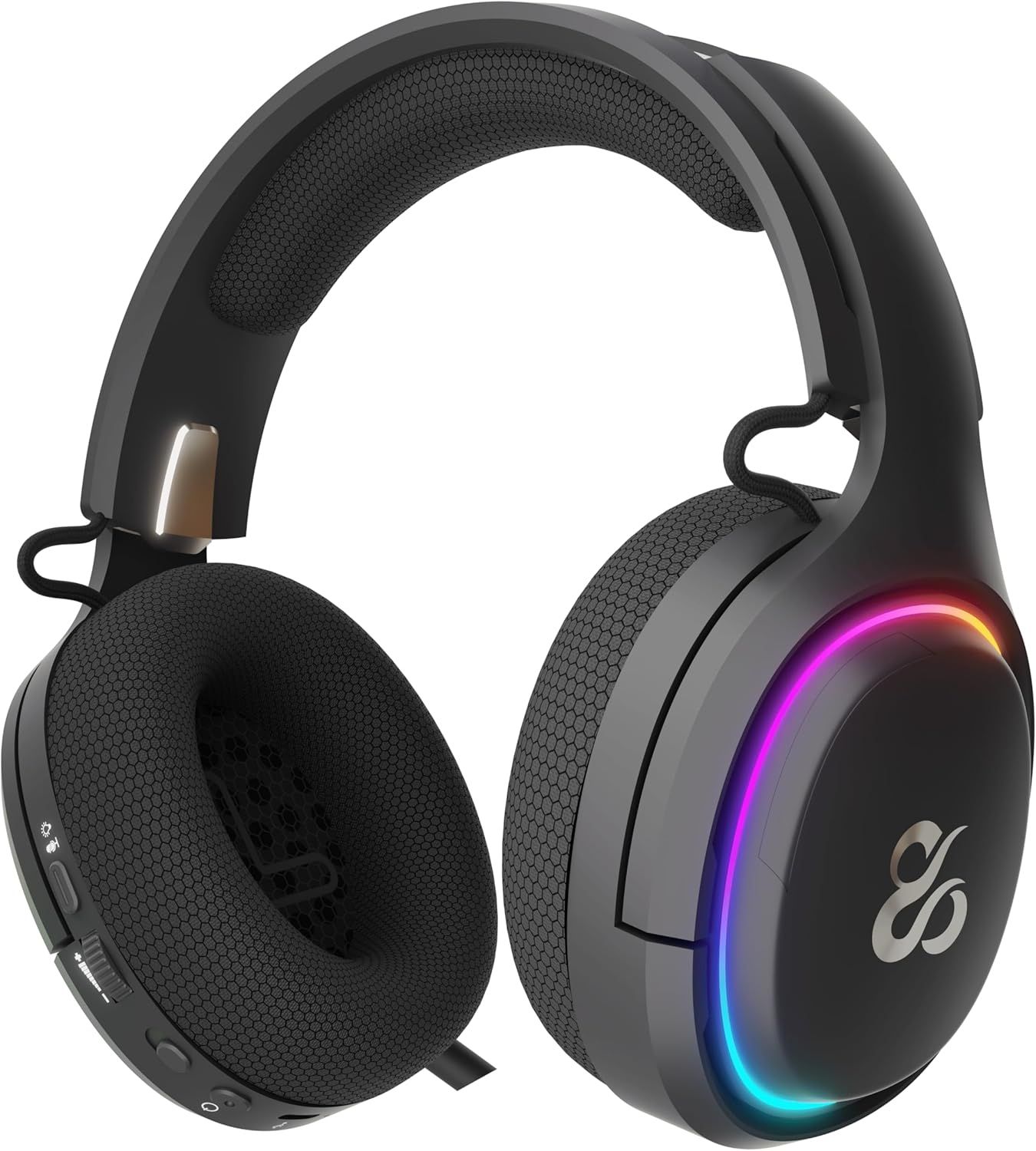 NS-HS-ATONV2 - Auriculares Gaming Newskill Inalmbricos Bluetooth 5.0 RGB Negro (NS-HS-ATONV2)