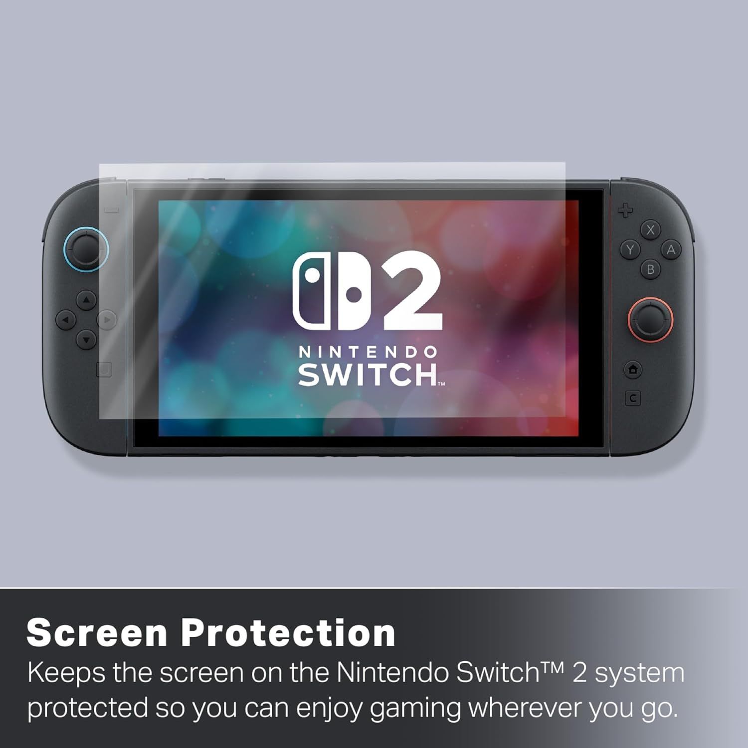 NSAC0530-01 - Protector de Pantalla PowerA para Nintendo Switch 2, 2unidades, con pa�o y aplicador. (NSAC0530-01)