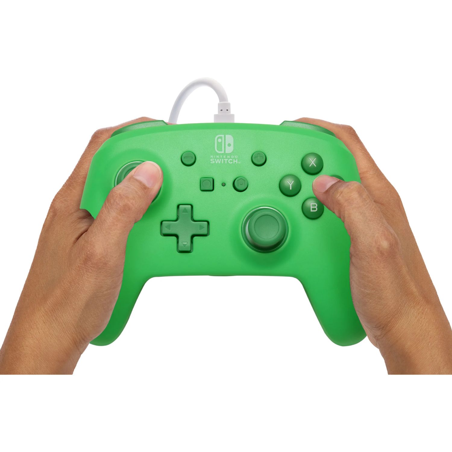 NSGP0495-01 - GamePad PowerA Nintendo Switch Verde Espuma de Mar Cable USB-C 3m (NSGP0495-01)