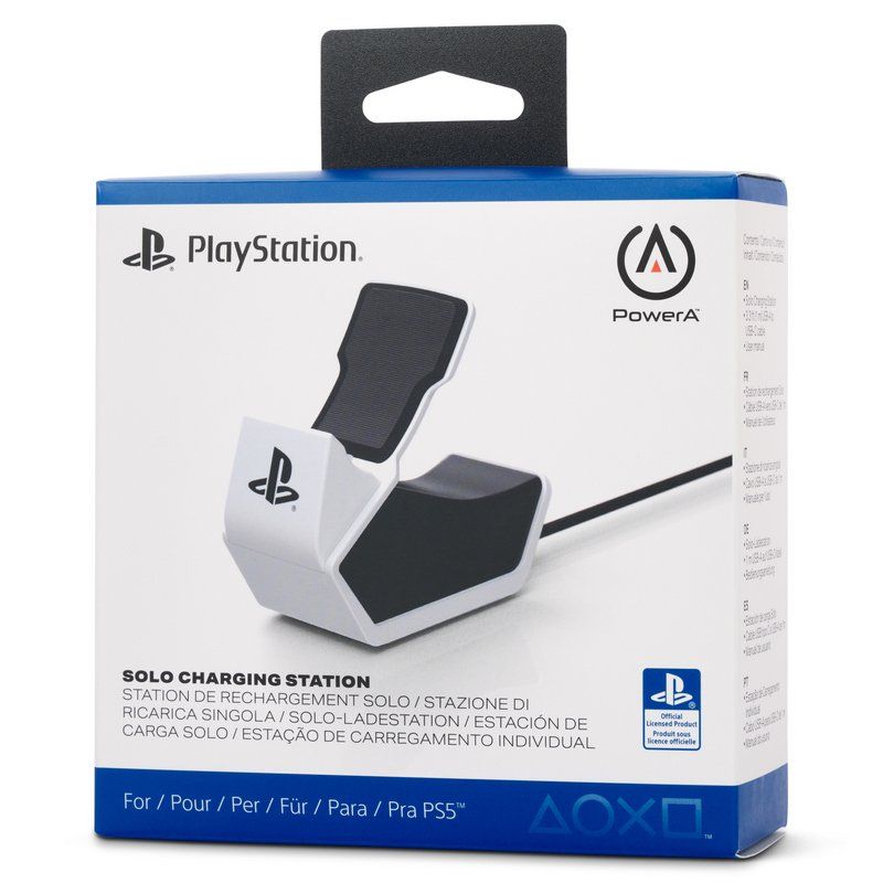 1522759-01 - Estacin de Carga PowerA Solo USB-C DualSense/Edge PS5 Blanco/Gris (1522759-01)