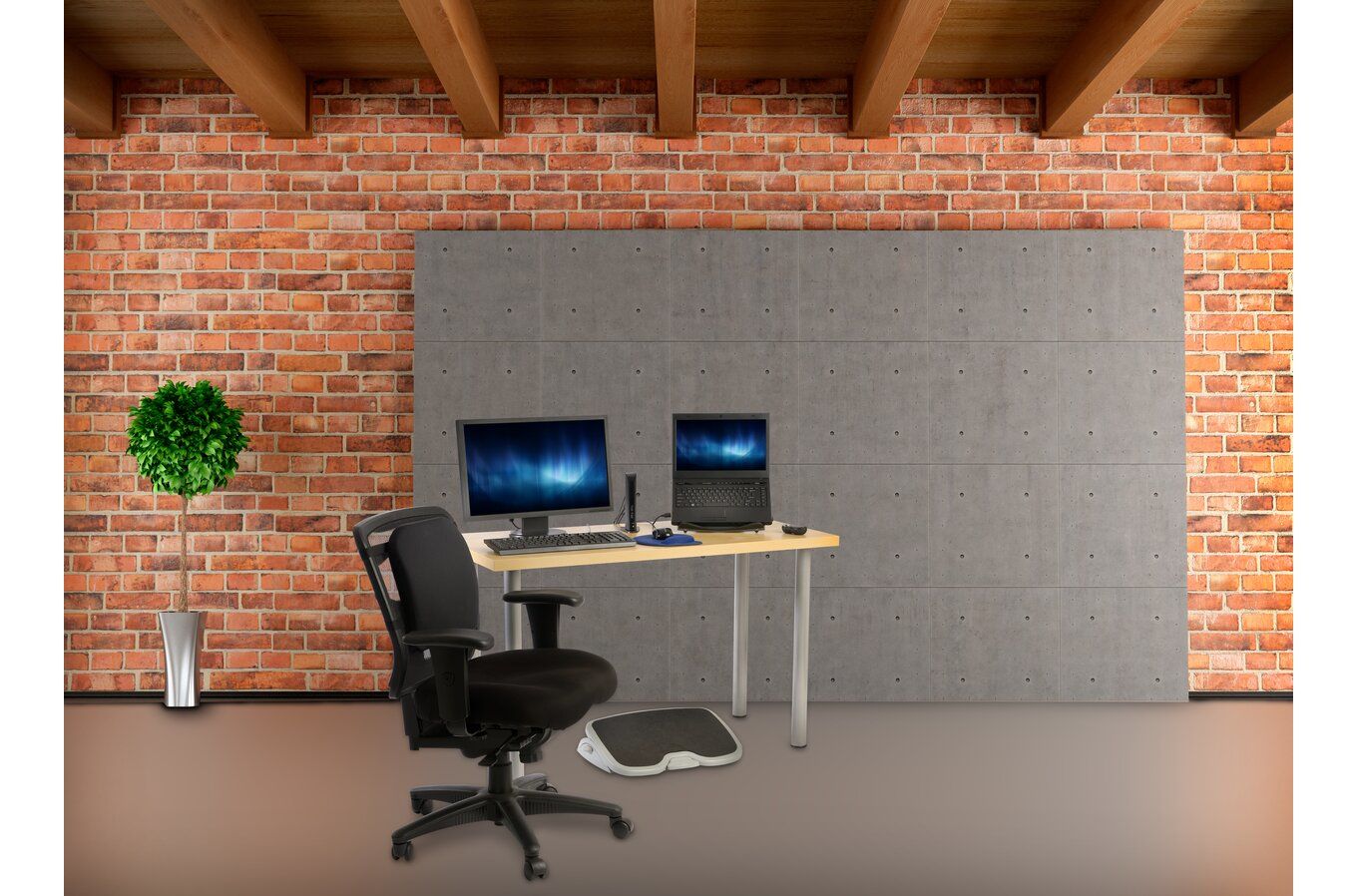 56146 - Reposapis Kensington SmartFite SoleMate Plus 45x35cm Gris (56146)