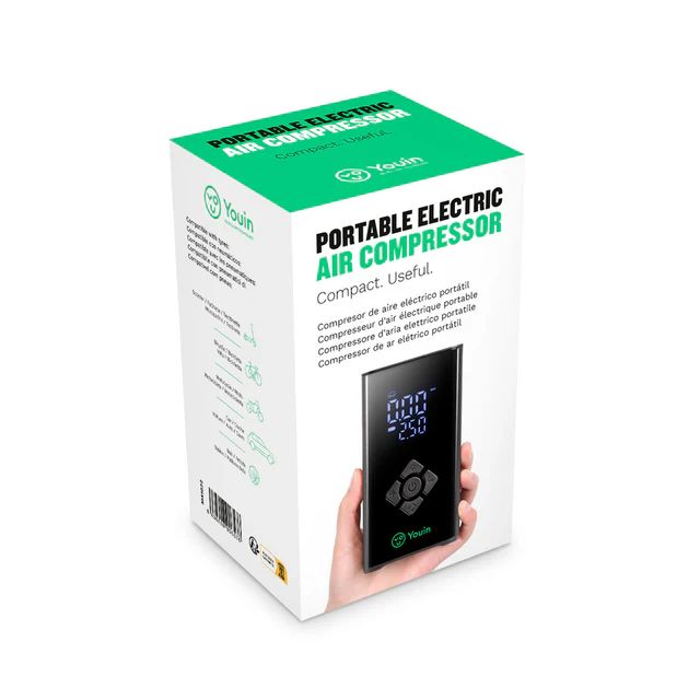 MA1022 - Compresor de Aire Youin elctrico, porttil, linterna integrada, batera interna de 2000 mAh. (MA1022)