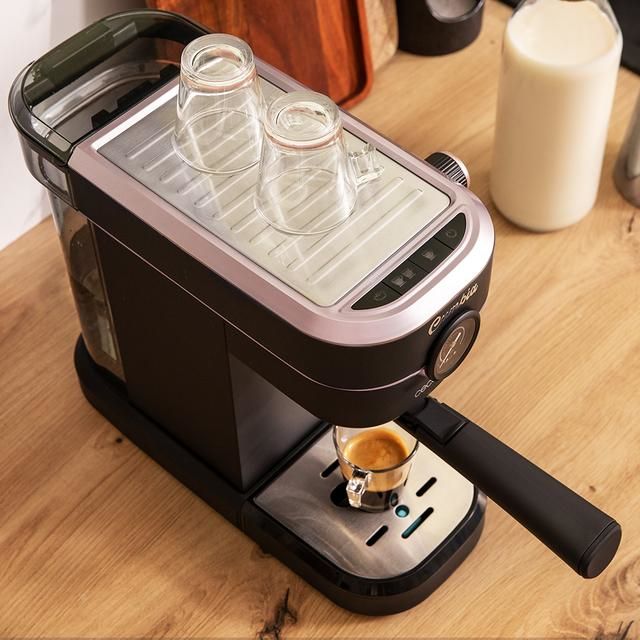 01574 - Cafetera Express Cecotec Cafelizzia 890 Rose Pro, sistema calentamiento por thermoblock, 20 bares, modo Auto para 1 y 2 cafs, vaporizador orientable, conducto de agua para infusiones y manmetro para medir la presin. (01574)