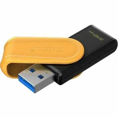 DTXS/512GB - Pendrive Kingston DataTraveler Exodia S 512Gb Usb3.2, Tapn giratorio, Negro/Amarillo. (DTXS/512GB)