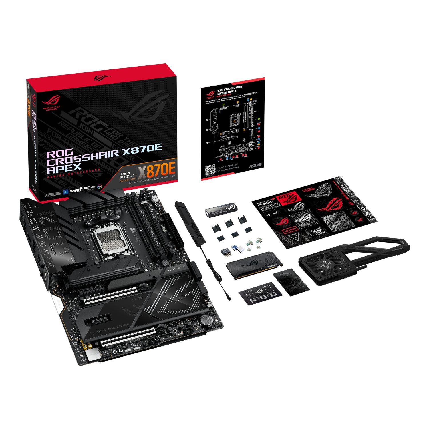 90MB1KR0-M0EAY0 - Placa base ASUS ROG CROSSHAIR X870E APEX (AM5) 2DDR5 4SATA3 M.2 USB-A/C USB 4 RJ45 7.1 ATX WiFi 7 Bluetooth 5.4 Ethernet 5 GbE (90MB1KR0-M0EAY0)