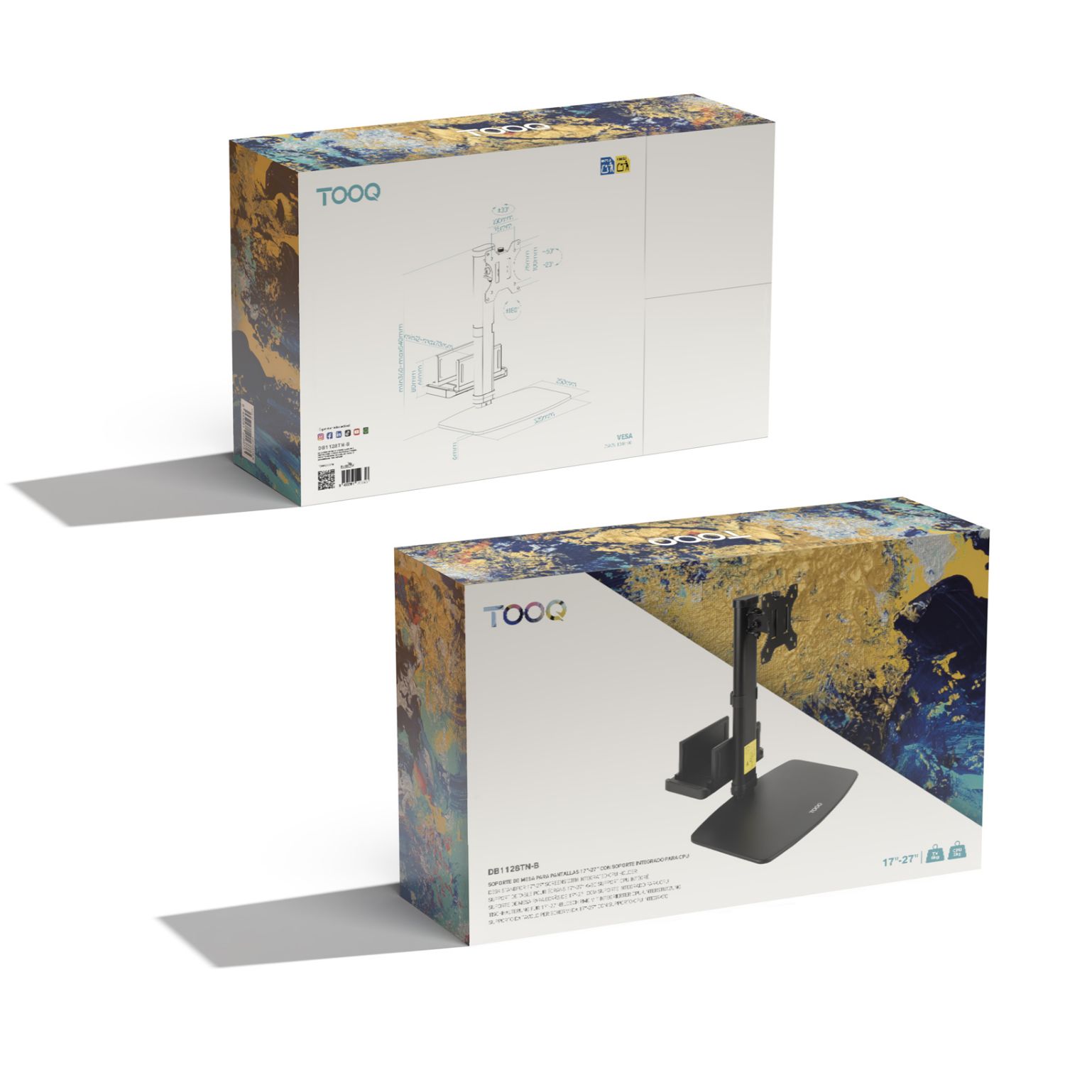 DB1128TN-B - Soporte de Mesa TooQ Pantallas 17