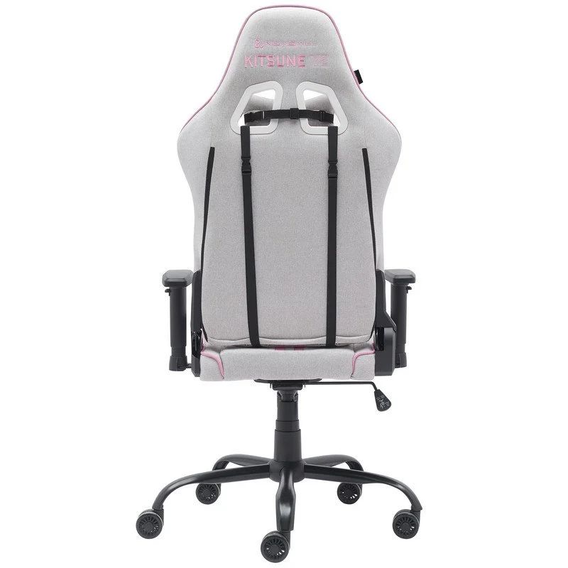 NS-CH-KITSUNEV2-P - Silla Gaming Newskill Kitsune V2, Tela Transpirable, juego de cojines lumbar y cervical, Rosa. (NS-CH-KITSUNEV2-P)