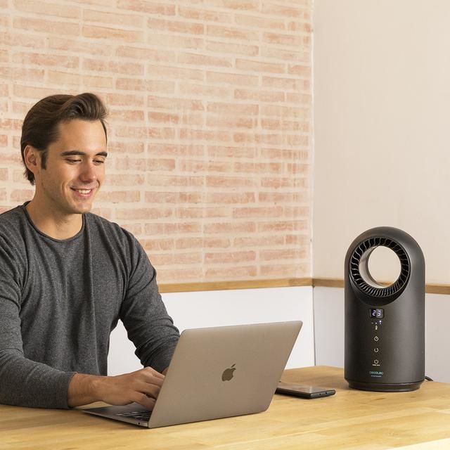 05371 - Calefactor Cecotec Ready Warm 8400 Bladeless Connected, 1500W, control por Wi-Fi, mando a distancia, t�ctil, pantalla LED, 3 modos, oscilaci�n, temporizador y triple sistema de seguridad. (05371)