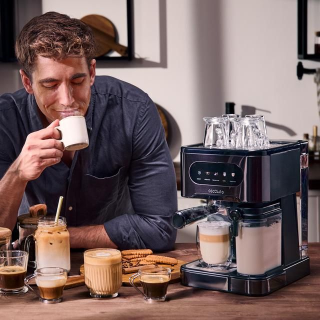 A01_EU01_108985 - Cafetera Cecotec Power Espresso 20 ColdBrew Latte, semiautom�tica con sistema Coldbrew, pantalla t�ctil y dep�sito de leche.(A01_EU01_108985)