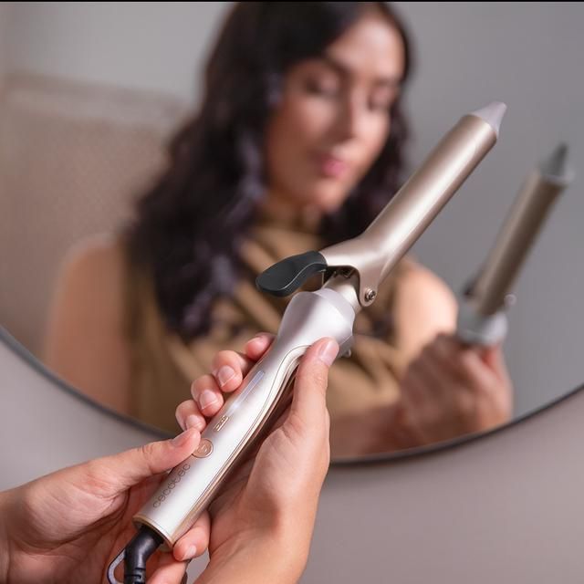 A01_EU01_110332 - Rizador de Pelo Cecotec SurfCare CurlClip, con Pinza de 25 mm, Revestimiento de Cer�mica con Queratina y Aceite de Arg�n, Calentamiento r�pido, 5 Temperaturas, Apagado Autom�tico, Guante y Bolsa de Termorresistente, Cable Giratorio. (A01_EU01_110332)