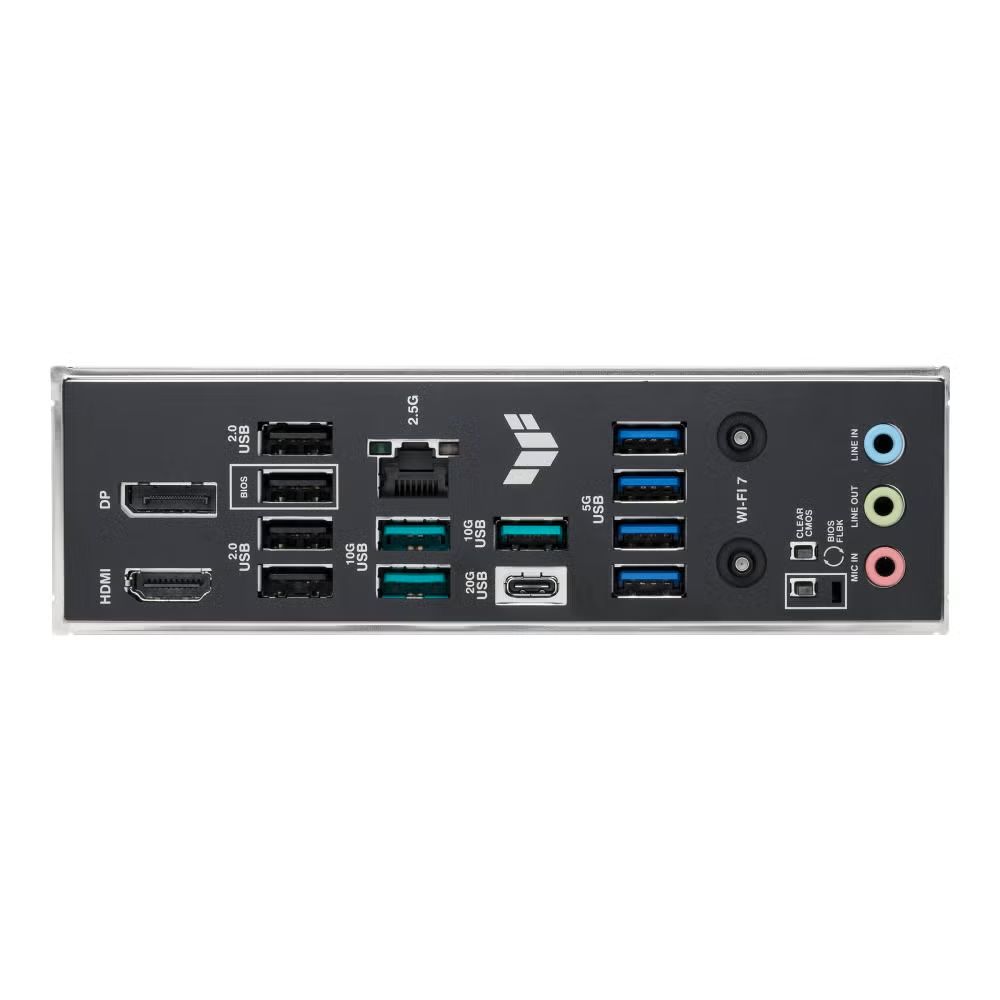 90MB1MU0-M0EAY0 - ASUS TUF GAMING B850M-PLUS WIFI7:(AM5) 4DDR5 3M.2 4SATA3 HDMI DP Wifi7 2.5GbE RGB mATX. (90MB1MU0-M0EAY0)