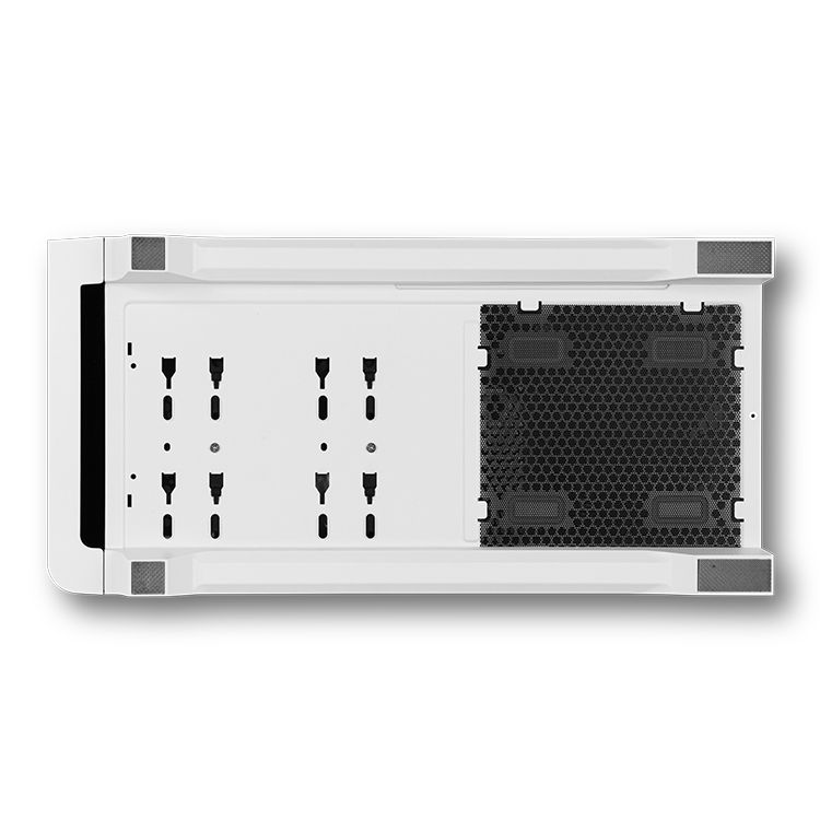 NXHUMMERETHERBW - Caja Gaming NOX Hummer Ether Panel Lateral/Frontal de Cristal Templado 2xUSB-A 3.0 1xUSB-C 3.1 ATX ITX Mini-ITX Negra/Blanca (NXHUMMERETHERBW)