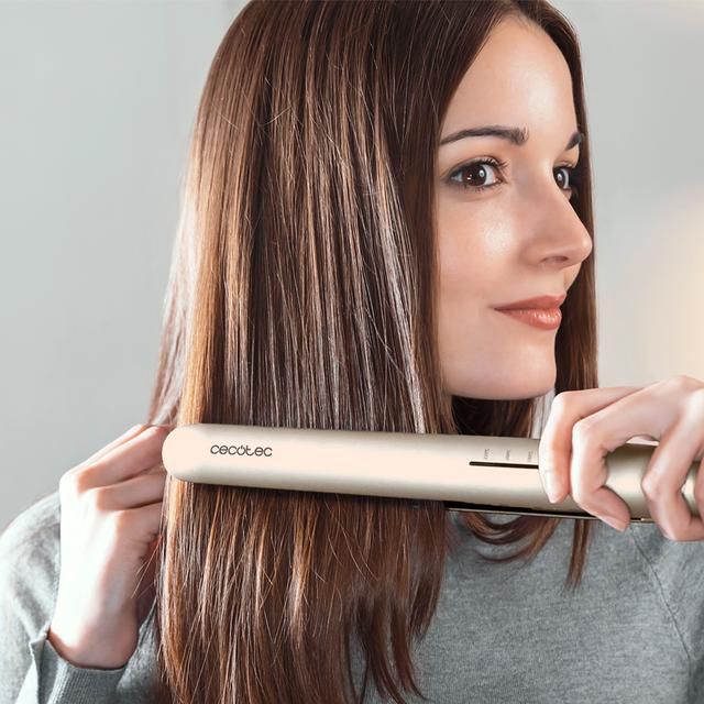 A01_EU01_111712 - Plancha Cecotec Lisse 880 HidraProtect de turmalina con revestimiento de queratina y aceite de Arg�n y funci�n Pro Ionizer.(A01_EU01_111712)